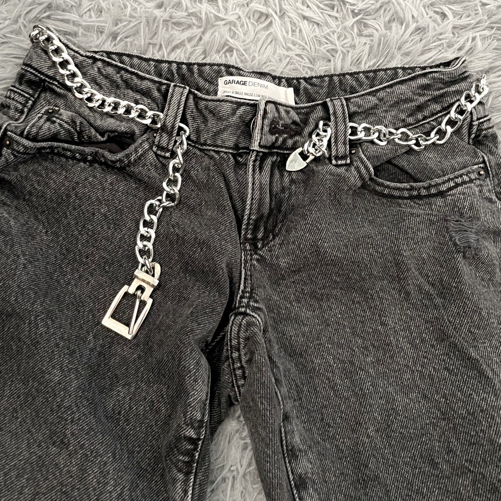 Garage Ripped Straight Jeans - Picture 2 of 3